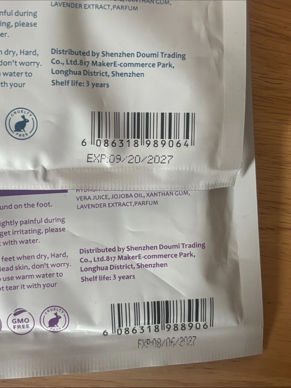 Foot Peel Mask Exfoliating Treatment, 2 Pack